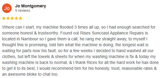 rices suncoast appliance repairs google reviews 4